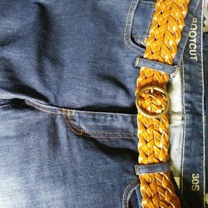 J.crew bootcut jeans..mint cond.,belt NOT included